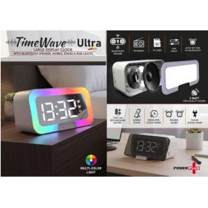 101-A155*TimeWave Ultra Large Clock with Bluetooth speaker