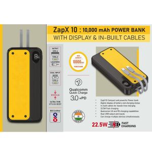101-C192*ZapX 10-10000 mAh Power bank 