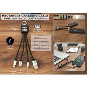 101-C198*PowerGlow Rectangle Charging Cable