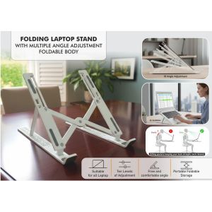 101-E418*Folding laptop stand with Multiple Angle adjustment Foldable body