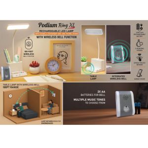 101-E422*Podium Ring XL: Rechargeable LED Lamp