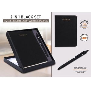 101-Q192*2 in 1 Black Set Timeless notebook 