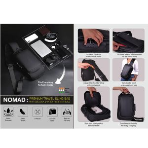 101-S55*Nomad Premium Travel Sling Bag 