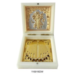 KB GOLD  MINI POOJA BOX DWARKADHISH