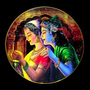 Taksha Round RK 16*16  Crystal w/b