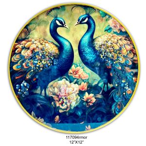 Taksha R Mor 12*12 Crystal w/f 