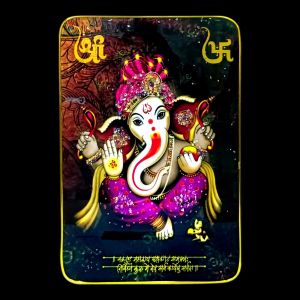 Taksha Ganesh 12*18 Crystal w/sn