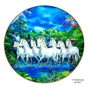 Taksha 24*24 Round Horse  Crystal