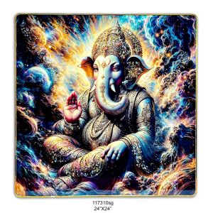 Taksha 24*24  square  Ganesh Crystal