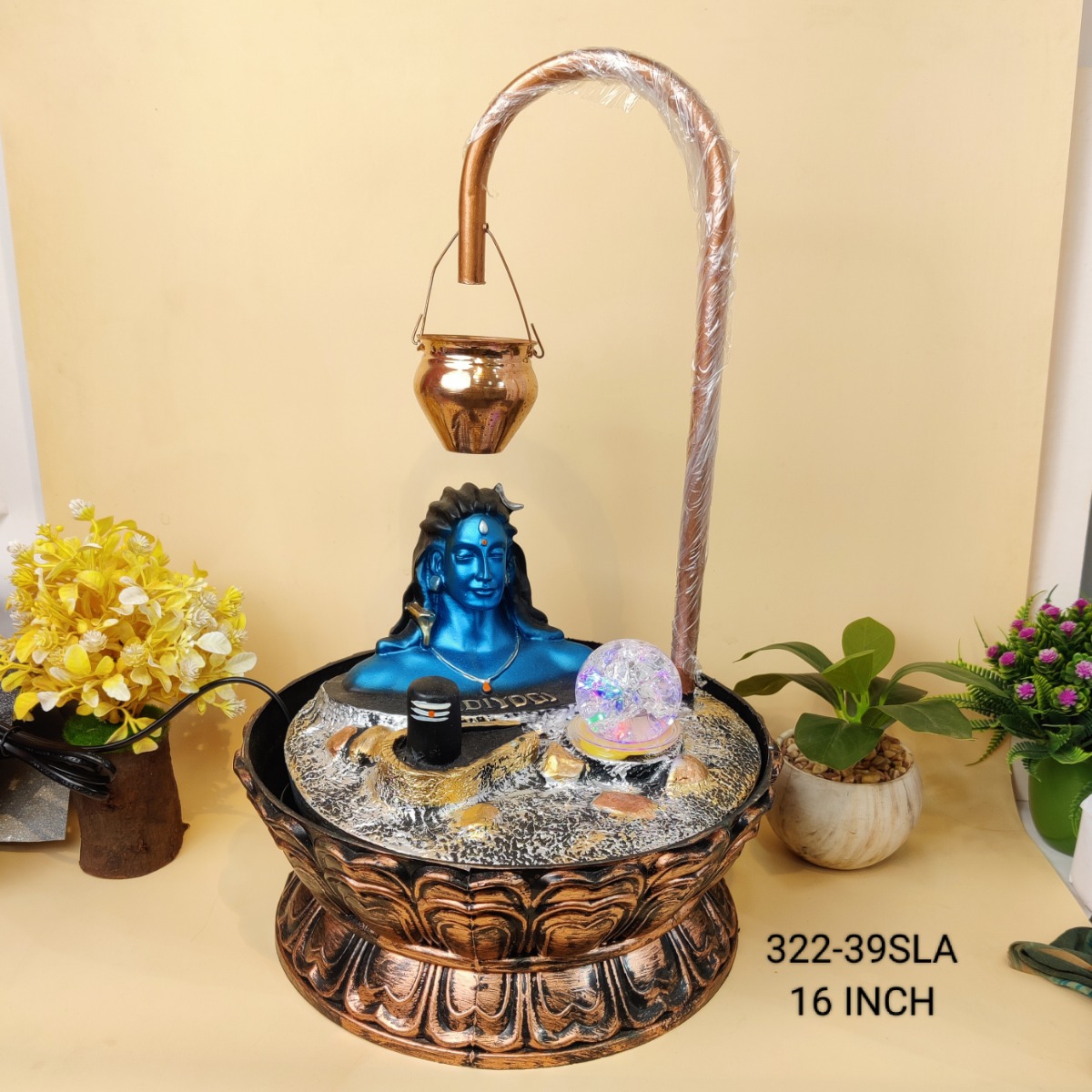 322-39SL SHIV LING ADIYOGI FOUNTAIN