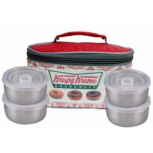 4 STEEL CONTAINER KRISPY KREME