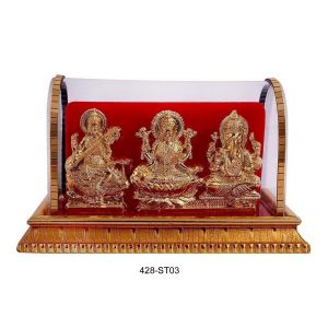428-ST03*Table Statue Laxmi Ji Ganesh Ji Serswati Ji