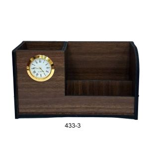 TABLE CLOCK PEN STAND NO-3